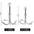 thumbnail image 2 of 3 Claw Stainless Steel Grab Hook Anchor Hook Retrieval Climbing Gravity Hook (Medium), 2 of 5