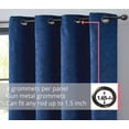 thumbnail image 4 of THD Peamont Lattice Thermal Energy Efficient Room Darkening Privacy Grommet Curtain Panels - Pair, 4 of 58