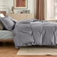 thumbnail image 4 of Funda de Edredón Oversized King Size Gris de Poliéster Bedsure, 4 of 9