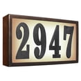 thumbnail image 1 of QualArc SRST-AB60-BRZ 6 in. Serrano Standard Lighted Address Plaque Do It Yourself Kit - Bronze Frame Color, 1 of 2