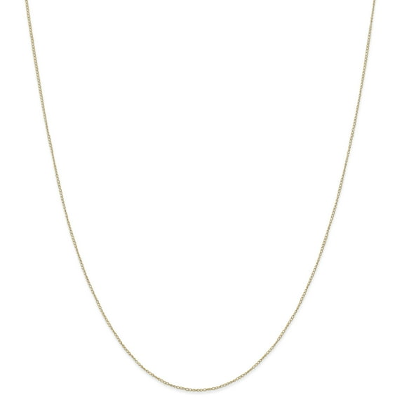 14K Yellow Gold .42 mm Carded Curb Chain (20 X 0.42) Made In United States 6cy-20
