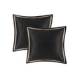 thumbnail image 6 of JERFIT 8-Piece King Comforter Set Jacquard Bedding Ensemble, Black, Ultra Soft Polyester, Hypoallergenic, Wrinkle Resistant, Machine Washable, 6 of 10