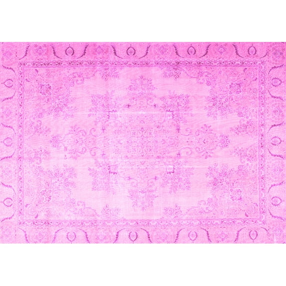 Ahgly Company Indoor Rectangle Persian Pink Traditional Area Rugs, 5' x 7'