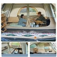 thumbnail image 2 of Waterproof Camping Family Tent Easy Setup Room Divider Camping Family Tent UV Protected Tent Outdoor Camping Large Tent Green, 2 of 9