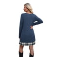 thumbnail image 6 of WIHOLL Long Sleeve Dress for Women Knit Tunic Sweater Dress Crew Neck Casual Fall Winter Dresses, 6 of 10