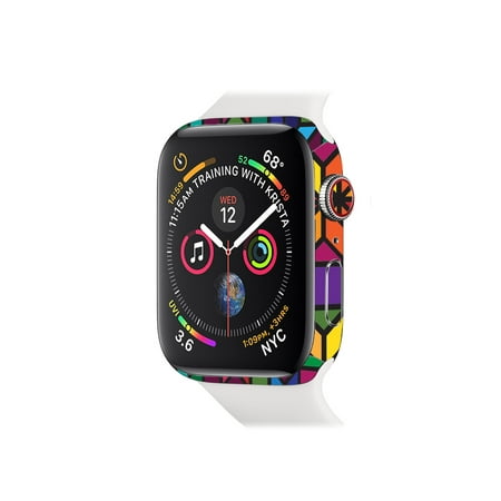 Skin for Apple Watch Series 4 40mm - Stained Glass Window | Protective, Durable, and Unique Vinyl Decal wrap cover | Easy To Apply, Remove, and Change (Best Way To Remove Nicotine Stains From Walls)