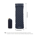 thumbnail image 2 of Luftmadrass Ultralätt uppblåsbar luftmadrass för camping inbyggd pump Svart Black, 2 of 4