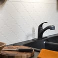 thumbnail image 2 of FASÄDE Monaco Decorative Vinyl Backsplash 15 sq ft Kit in Matte White, 2 of 6