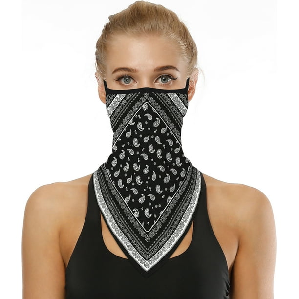 KBETHOS Face Bandana with Ear Loops Neck Gaiter Mask Scarf Balaclava