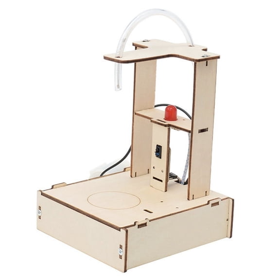 DIY Infrared Sensor Water Dispenser Model Science Experimental Tool Kit for Learning Wooden Puzzle Games