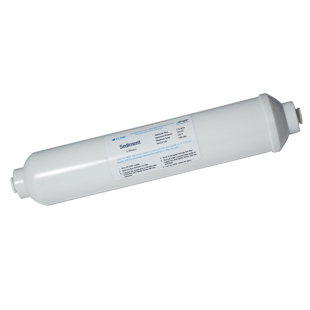Inline Sediment Water Filter 1/4" QC 5 Micron