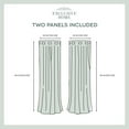 thumbnail image 2 of Nicole Miller Turion Floral Room Darkening Blackout Grommet Top Curtain Panel Pair, 52"x84", Chambray Blue, 2 of 7
