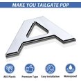 thumbnail image 2 of GHSDFBB Tailgate Inserts Letters Compatible for 2022 2023 Ford Maverick,3D Raised & Strong Adhesive Decals Letters Rear Emblem Decal Sticker Compatible for Maverick Accessories-Chrome Silver, 2 of 7