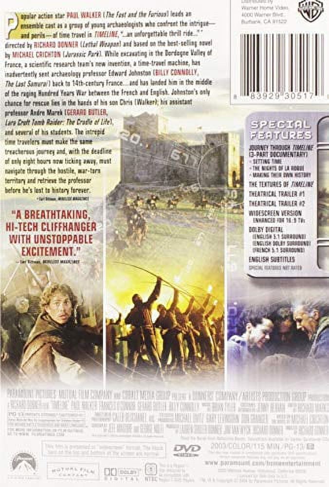 Timeline (DVD), Paramount, Sci-Fi & Fantasy - Walmart.com