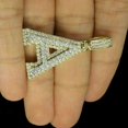 thumbnail image 3 of 1.25Ct Lab Created Diamond Alphabet Letter A Pendant 14k Yellow Gold Plated, 3 of 3