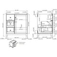 thumbnail image 4 of Design House 547018 Shorewood Unassembled 1-Door 2-Drawer Vanity without Top, 30", Espresso, 4 of 14