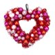 thumbnail image 1 of Gran corona navideña para exteriores con forma de corazón para el día de San Valentín, para puerta de entrada, decoración para fiesta de cumpleaños, hogar, ventana interior (rojo, talla única), 1 of 4