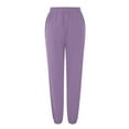 thumbnail image 4 of SIYUDAN Womens Pants Womens Pants Casual Purple Adult Pants For Women Loose Sweatpants Women Wide Leg Cargo Pants For Women Womens Fall Pants, 4 of 4