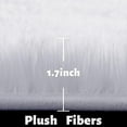 thumbnail image 4 of Nvzi White Round Rug for Bedroom,Fluffy Circle Rug 23.6*23.6in,Shaggy Circular Rug for Nursery Room,Fuzzy Plush Rug for Dorm, 4 of 4