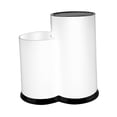 thumbnail image 1 of Estante para cuchillos, almacenamiento de herramientas de cocina, soporte para cubiertos, secado vertical independiente Blanco 2 ranuras, 1 of 9