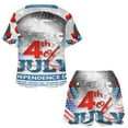 thumbnail image 3 of 4th of July 2 Pack Women’s Pajama Set Print Sleepwear And Shorts Y2k Loungewear Sets S-5XL, 3 of 7