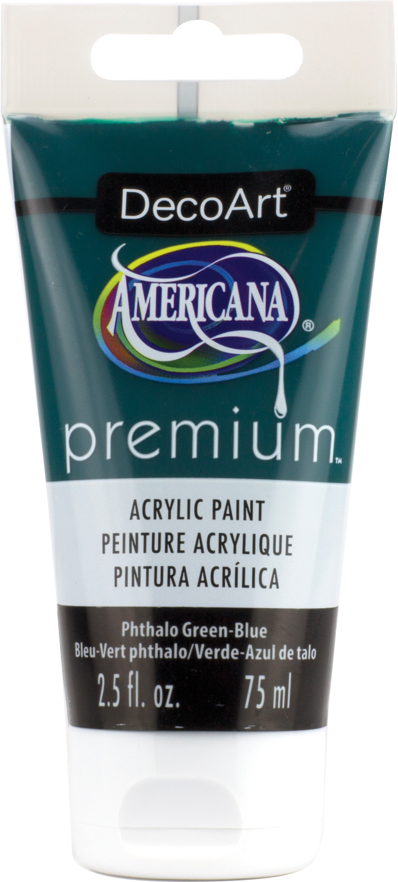 Americana Premium Acrylic Paint Tube 2.5ozPhthalo GreenBlue Walmart