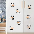thumbnail image 5 of Visland Creative Snowman Decals Christmas Wall Decals Snowman Faces Decals Christmas Pantry Decals Snowman Refrigerator Decals Winter Decor Christmas Decor, 5 of 7