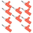 thumbnail image 4 of Stackable 10pcs Stackable Banana Plug 4mm/0.2in Solderless Brass Standard Size Stackable Banana Connector for Security Accessories, 4 of 7
