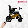 Bangeran Durable Electric Mobility Wheelchair for Adults & Seniors (Mammoth EX 22" AF) Gold