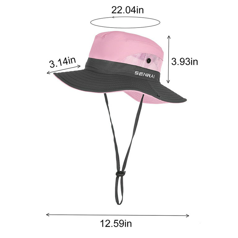 Ailytec Womens UV Protection Wide Brim Sun Hats - Cooling Mesh Ponytail Hole Cap Foldable Travel Outdoor Fishing Hat, Adult Unisex, Size: One size