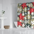thumbnail image 3 of Marine Biology Shower Curtain - Tropical Starfish & Sea Life Patterns, Waterproof Reusable Bathroom Decor for Beach Houses,72x84in, 3 of 5