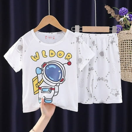 

Sanrios Anime Kawaii Kuromi My Melody Cinnamoroll Hellokittys Children Pajamas Summer Boys Girl Short Sleeve Leisure Wear Suit