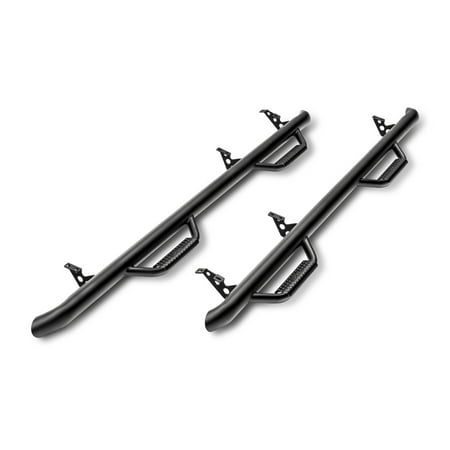 Wheel Black Nerf Bar N-Fab C9989QC-TX Wheel To Wheel Nerf Step Bar; Textured Black; Special Order; 3 in. Tube; ()