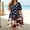 Multicolor, variant on QUNYINEY Short Sleeve Summer Dresses for Women Patriotic Independence Day Plus Size Midi A Line Dress V-Neck Loose Fit with Pockets Dresses