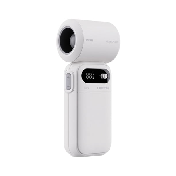 TUWABEII Ventilador portátil mini turbo de alta velocidad con pantalla digital - Ventilador recargable a batería, ideal para viajes, accesorios de camping, regalos para hombres y mujeres