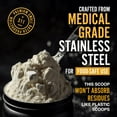 thumbnail image 2 of FRKSMD-Stainless Steel Scoop for Protein Powder, Reusable 3 Tablespoon Measuring Spoon for Protein Powder, Dishwasher-Safe, Small Metal Scoop, 2 of 2