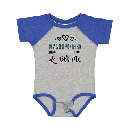 

Inktastic My Godmother Loves Me Godchild Gift Baby Boy or Baby Girl Bodysuit