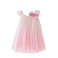 thumbnail image 2 of Spazoro Kids Girls Dress Skirts, Bowknot 2025 Saving Princess Pageant Party Birthday Wedding Suspenders Mesh Dresses for Child Girls Pink Size 3 T, 2 of 3
