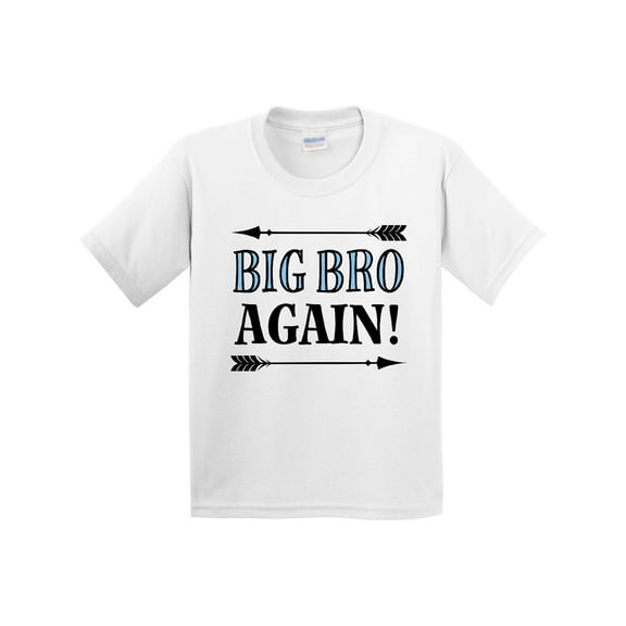 Inktastic Big Bro Again Announcement Boys Youth T-Shirt