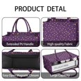 thumbnail image 4 of Large Capacity Tote Bag,Purple Sun Star Swirl Pattern Handbag Fashion Luxury Tote Bag,15.7"x13"x 5.1" Inches,Laptop Compatible, 4 of 6