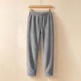 thumbnail image 6 of Kezqiaxn Sweat Pants for Womens Fashion Elastic Waist Warm Casual Trousers Womens Sweatpants Fall Winter Clothes, 6 of 7