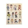 thumbnail image 1 of Kids Wooden Peg Puzzles Set With Alphabet Numbers Fruits Animals And Vehicles, 1 of 9