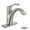 Brushed Nickel, variant on Chrome Bathroom Faucet, Single Handle Bathroom Sink Faucet for 1 Hole with 3 Holes Deck Plate, Lavatory Vanity Faucet, Pop Up Drain and Water Supply Lines Included, TAF206-CP