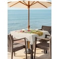 thumbnail image 3 of Outdoor Tablecloth with Umbrella Hole for Patio/Picnic/Party/Camping, Spring Flowers Basket Waterproof Table Cloth Square Cover Washable, Vintage Colorful Floral (60"x 60"), 3 of 8