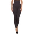 thumbnail image 1 of Women's High Waist Control Top Compression Leggings (Charcoal, One Size), 1 of 3