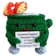 thumbnail image 4 of Lindo Crochet Contenedor Basura Fuego Apoyo Emocional Regalos Divertidos () Rojo, 4 of 9