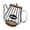 Black, variant on Modern Coffee Pod Organizer with Wooden Lid Kitchen Counter Storage Container