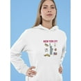 thumbnail image 2 of Big City Typical Things Hoodie Women -GoatDeals Designs, Female x-Large, 2 of 4