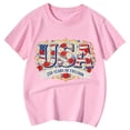 thumbnail image 4 of CONZONE Independence Day Girls Tshirts Short Sleeve 4Th Of July T Shirts For Girls Usa Letter Graphic Crew Neck Fashion 250Th Anniversary Kids Spring Summer Tops, 4 of 4