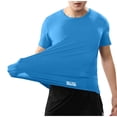 thumbnail image 2 of FNFYFH Big and Tall Workout Shirts for Men Quick Dry Moisture Wicking Gym Running Shirts Athletic T-Shirts, 2 of 6